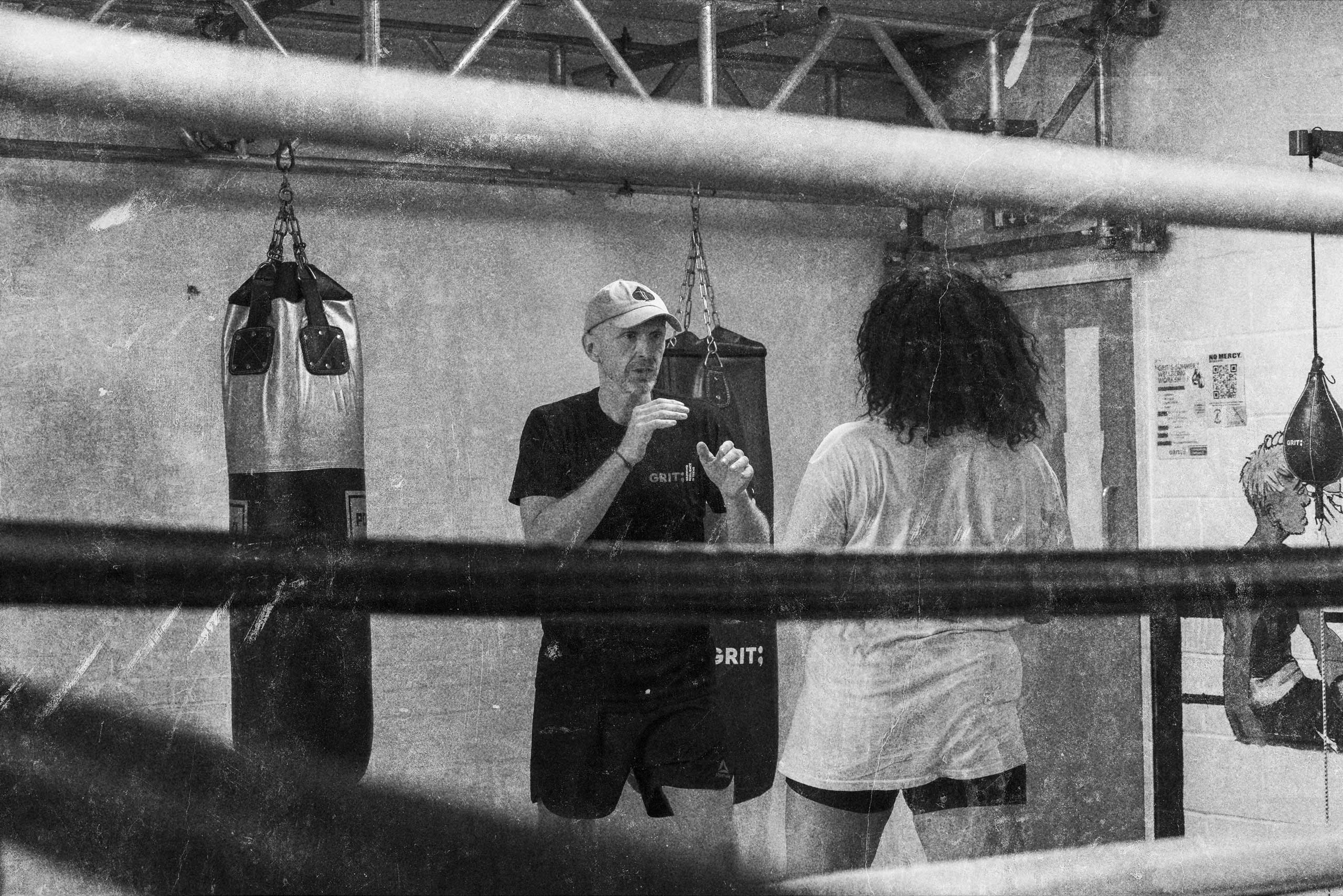 Grit trainer teaching a girl